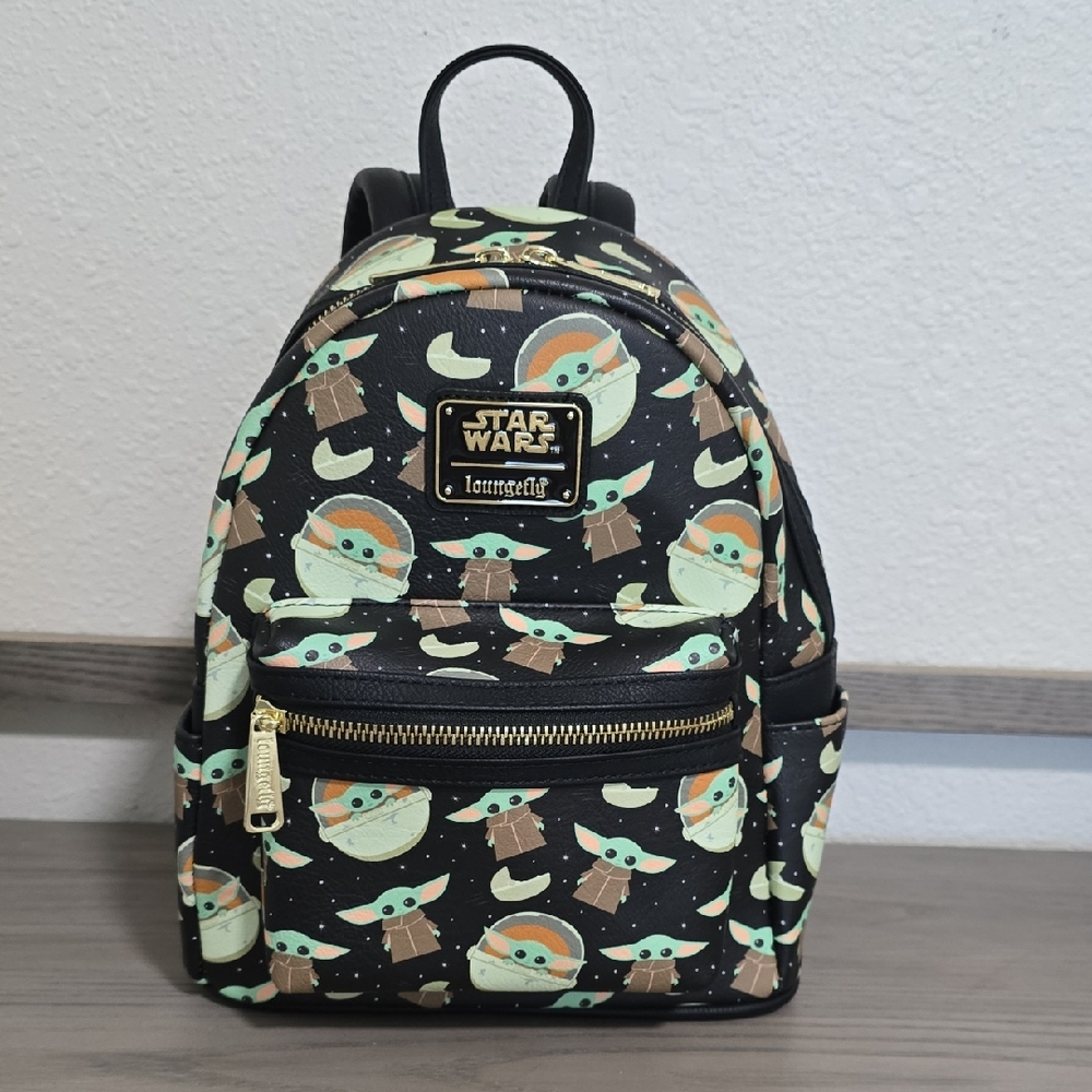 Loungefly Star Wars Kids Backpack - Black and Green